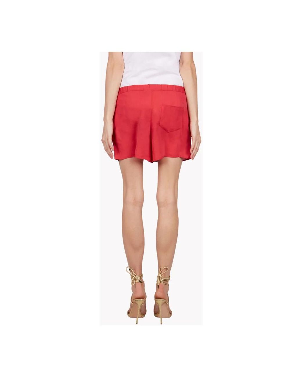 DSquared² Red Short Shorts