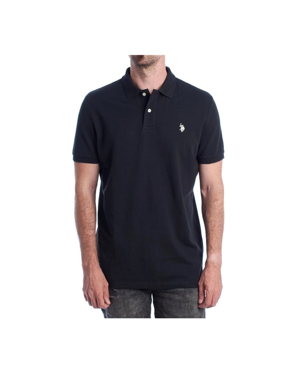 U.S. POLO ASSN. Black Polo Shirts for men