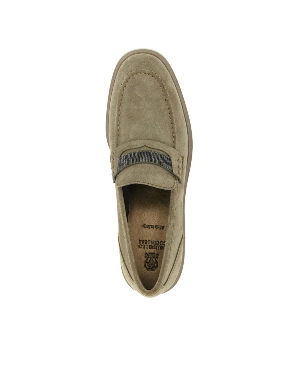 Brunello Cucinelli Green Loafers