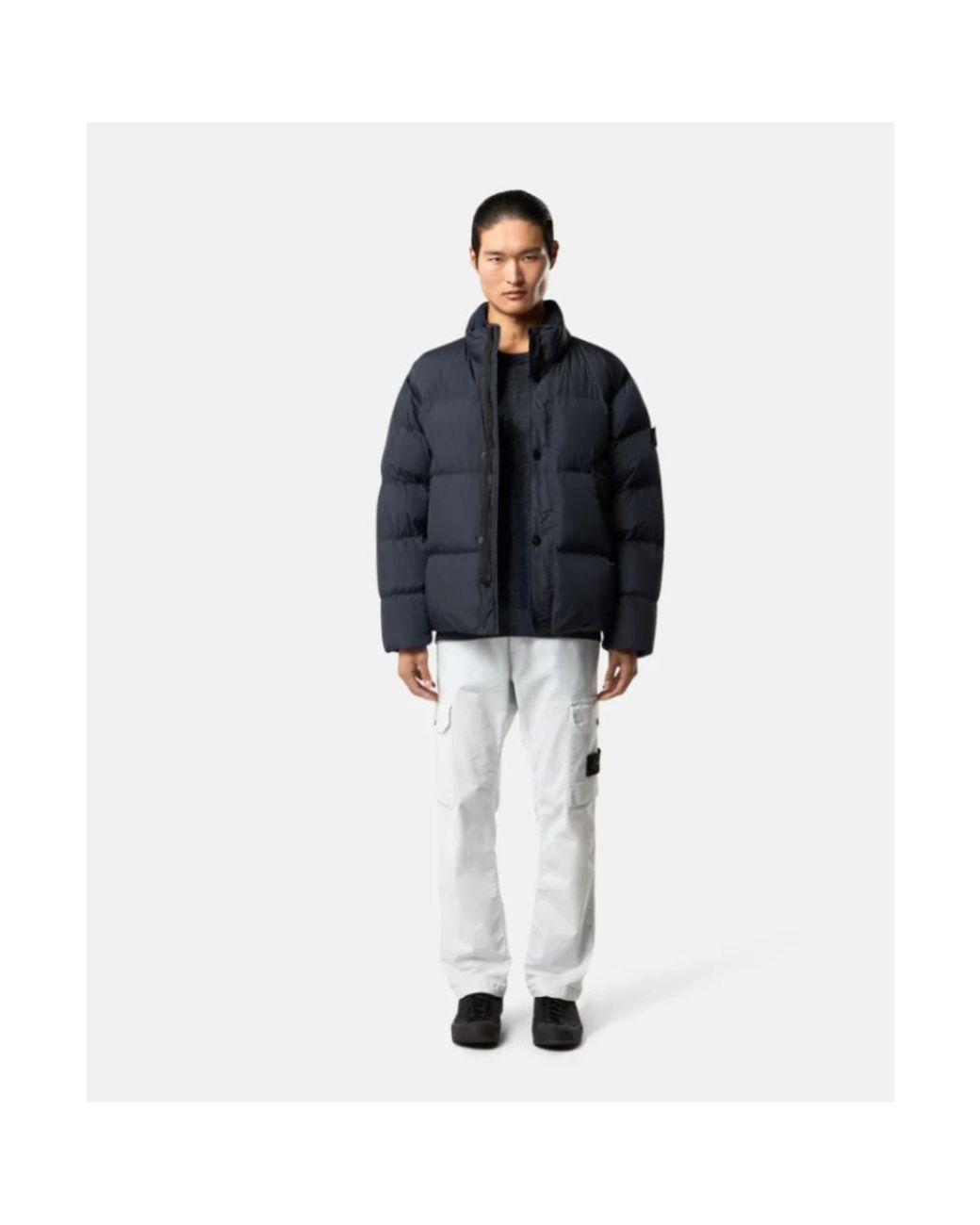 Down Jackets Stone Island pour homme en coloris Blue