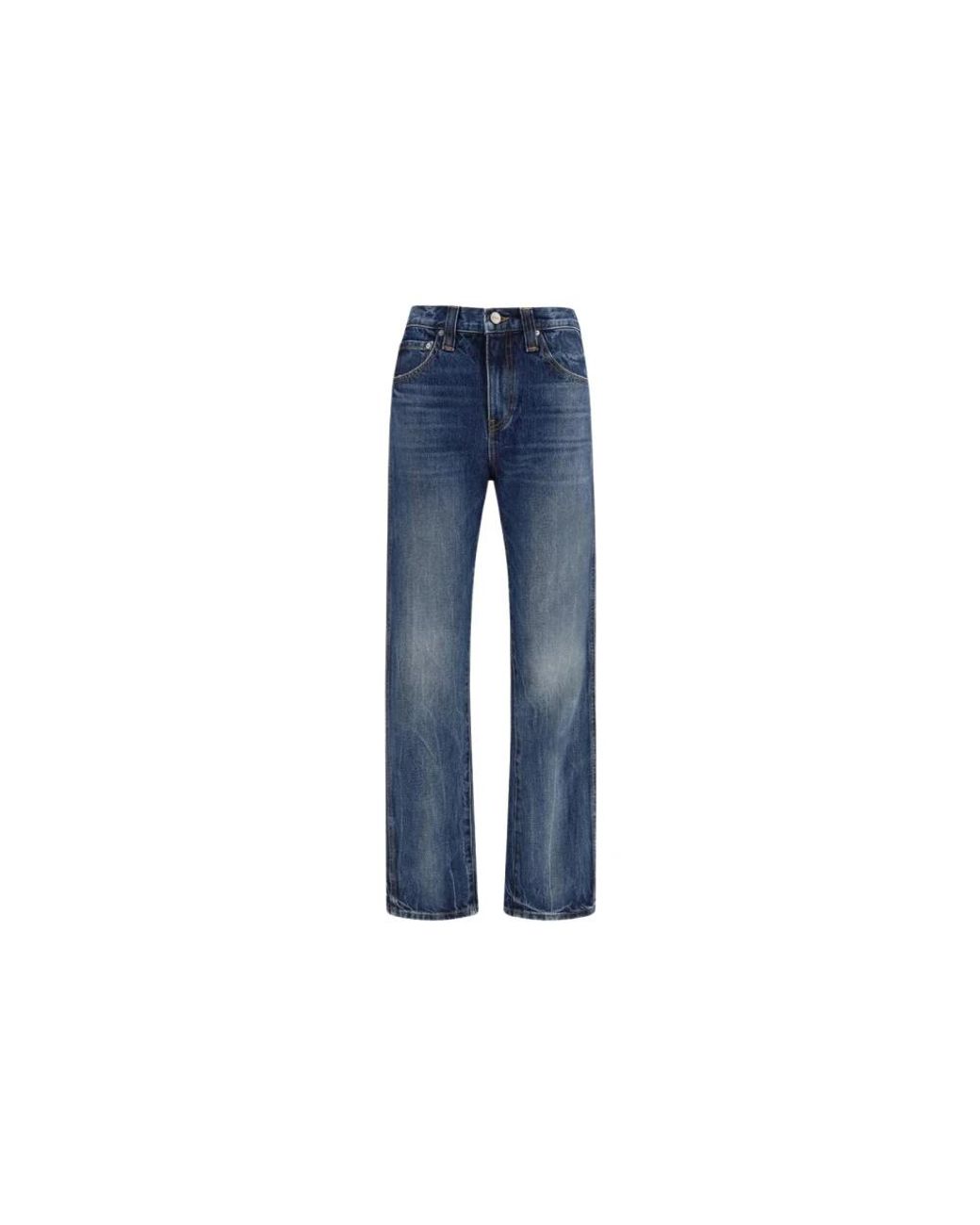 Khaite Blue Straight Fit Jeans