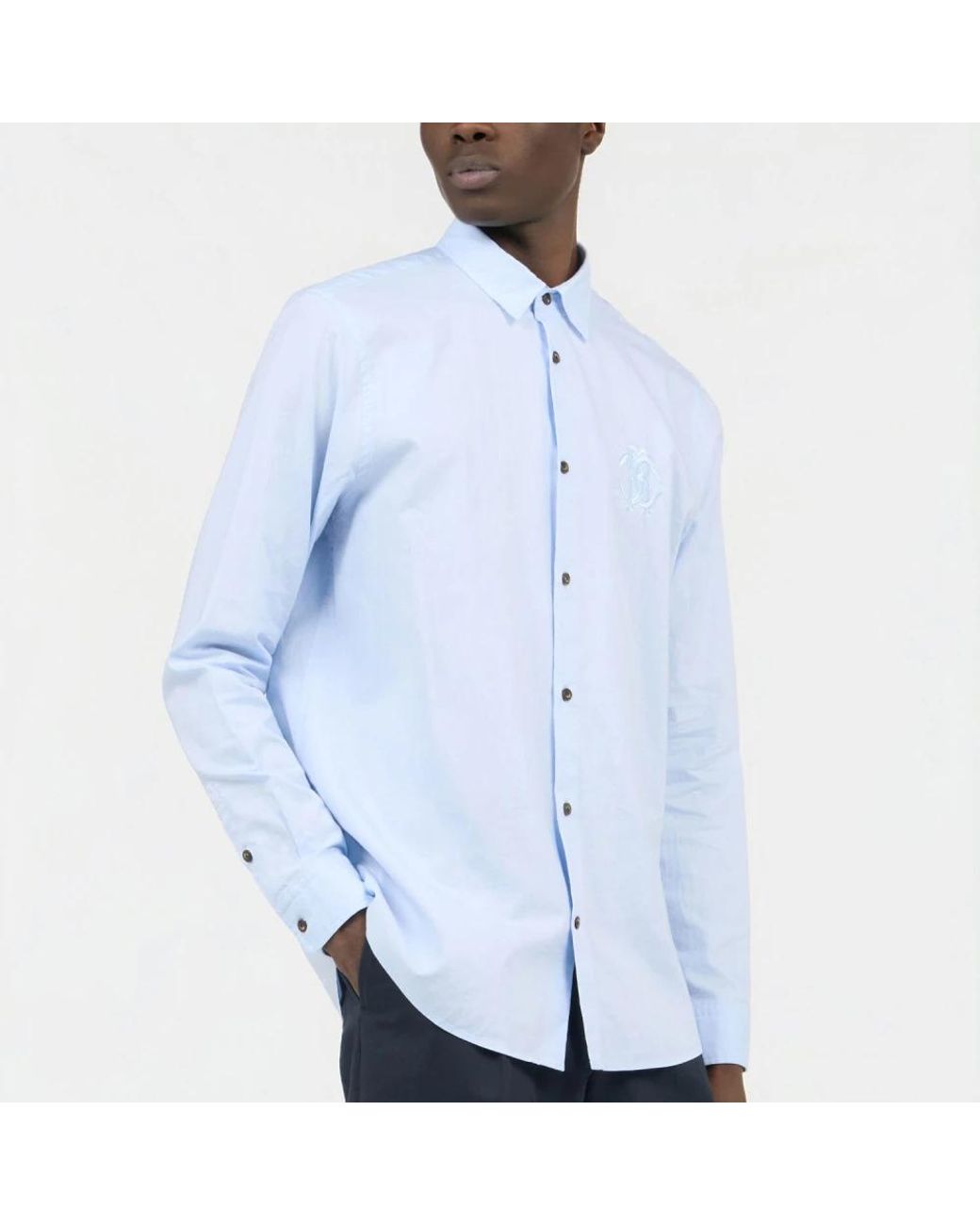 Roberto Cavalli Blue Casual Shirts for men