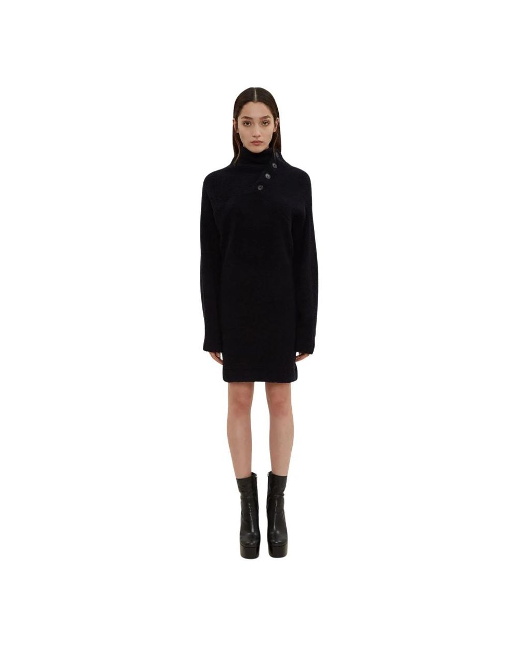 Atlein Black Knitted Dresses