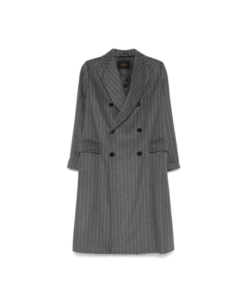 Paltò Gray Double-Breasted Coats