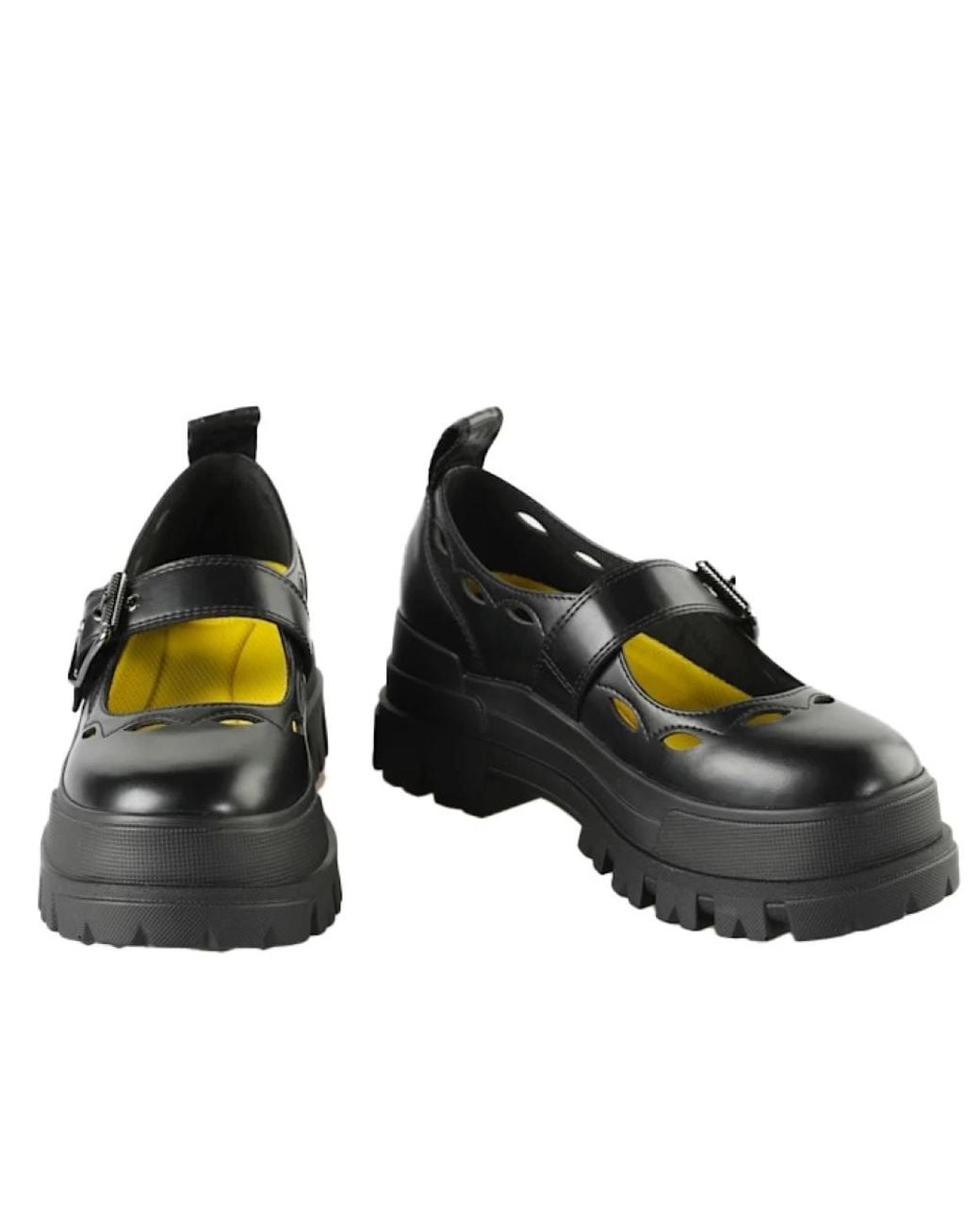 Buffalo Black Ballerinas