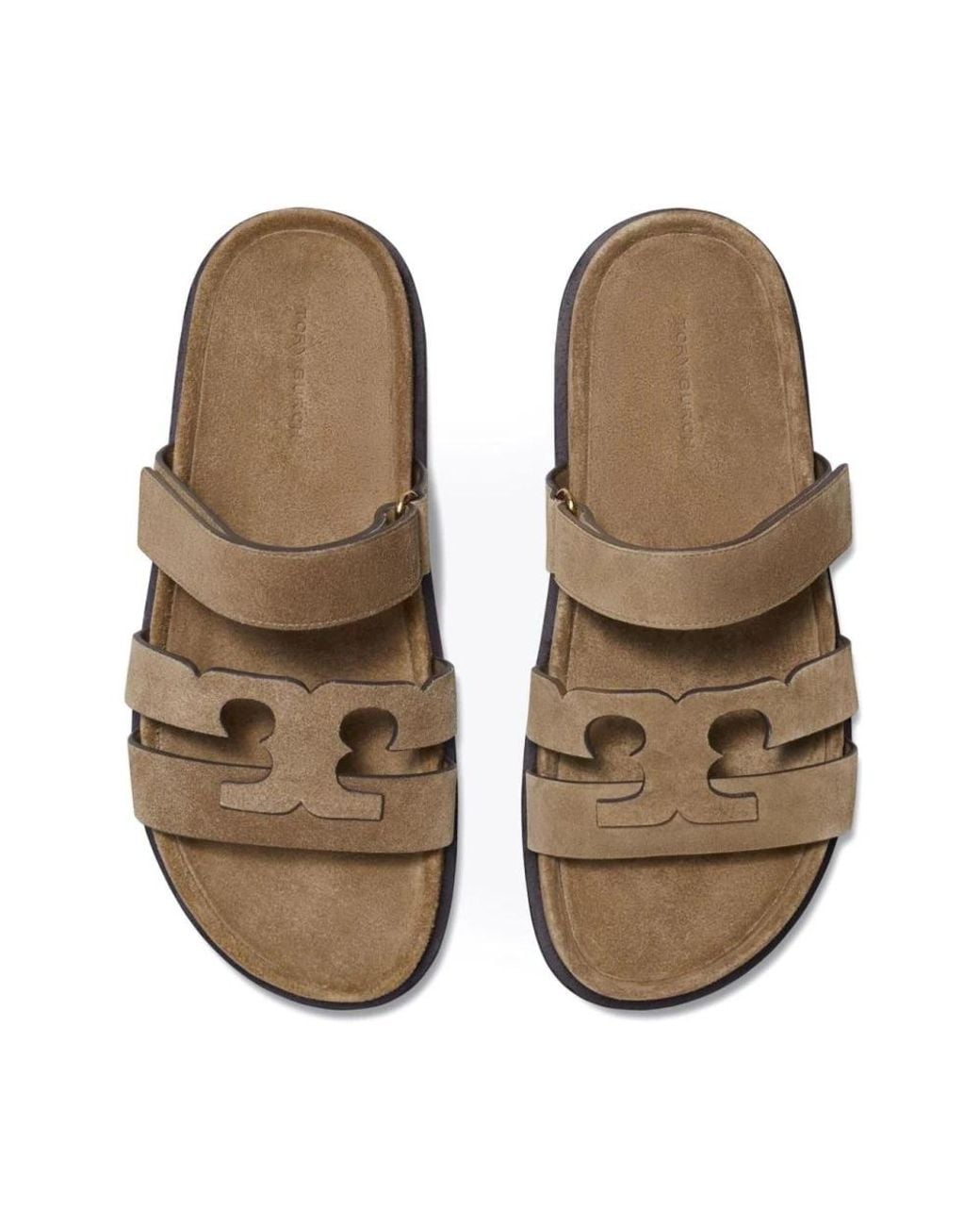 Tory Burch Brown Sliders