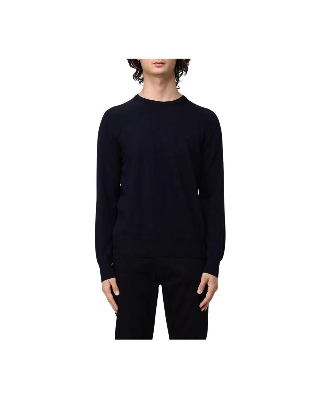 Brooksfield Blue Round-Neck Knitwear for men