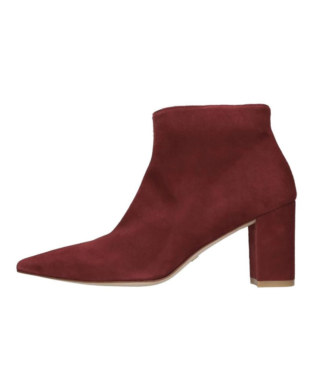 Stuart Weitzman 75 Zip Bootie in het Purple