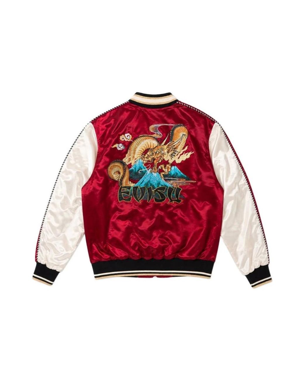 Bomber Jackets Evisu de hombre de color Red