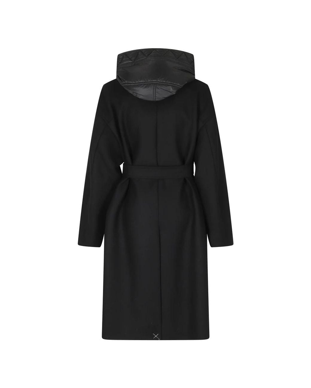 Fay Black Belted Coats