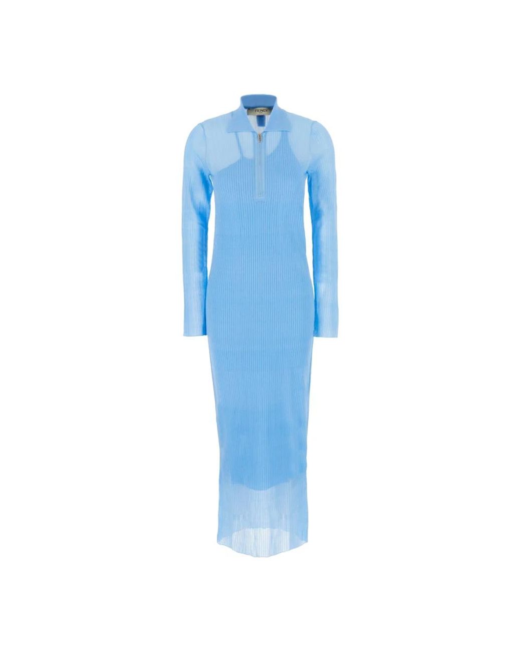 Fendi Blue Shirt Dresses