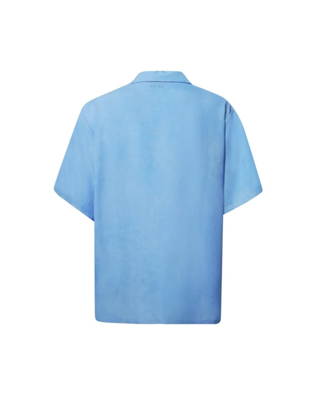 MSGM Blue Short Sleeve Shirts for men