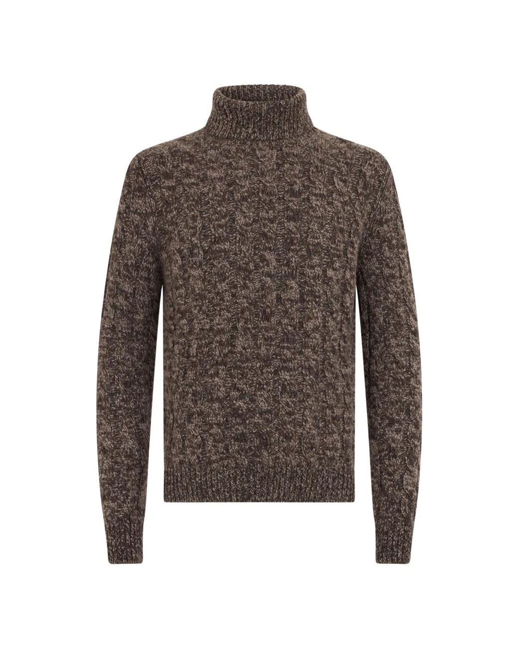 Fedeli Brown Turtlenecks for men