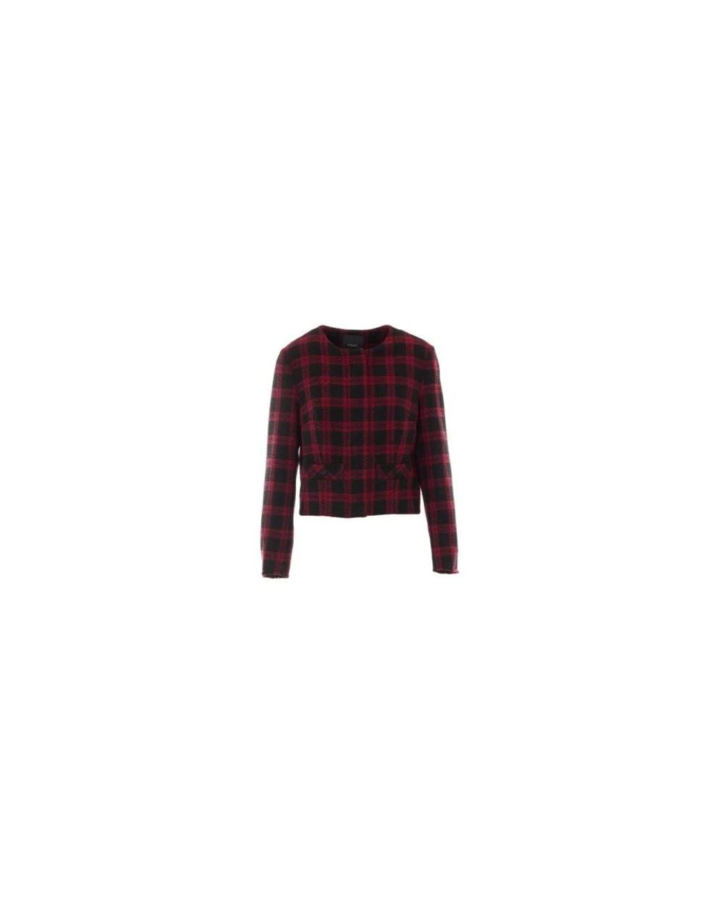 Pinko Red Tweed Jackets