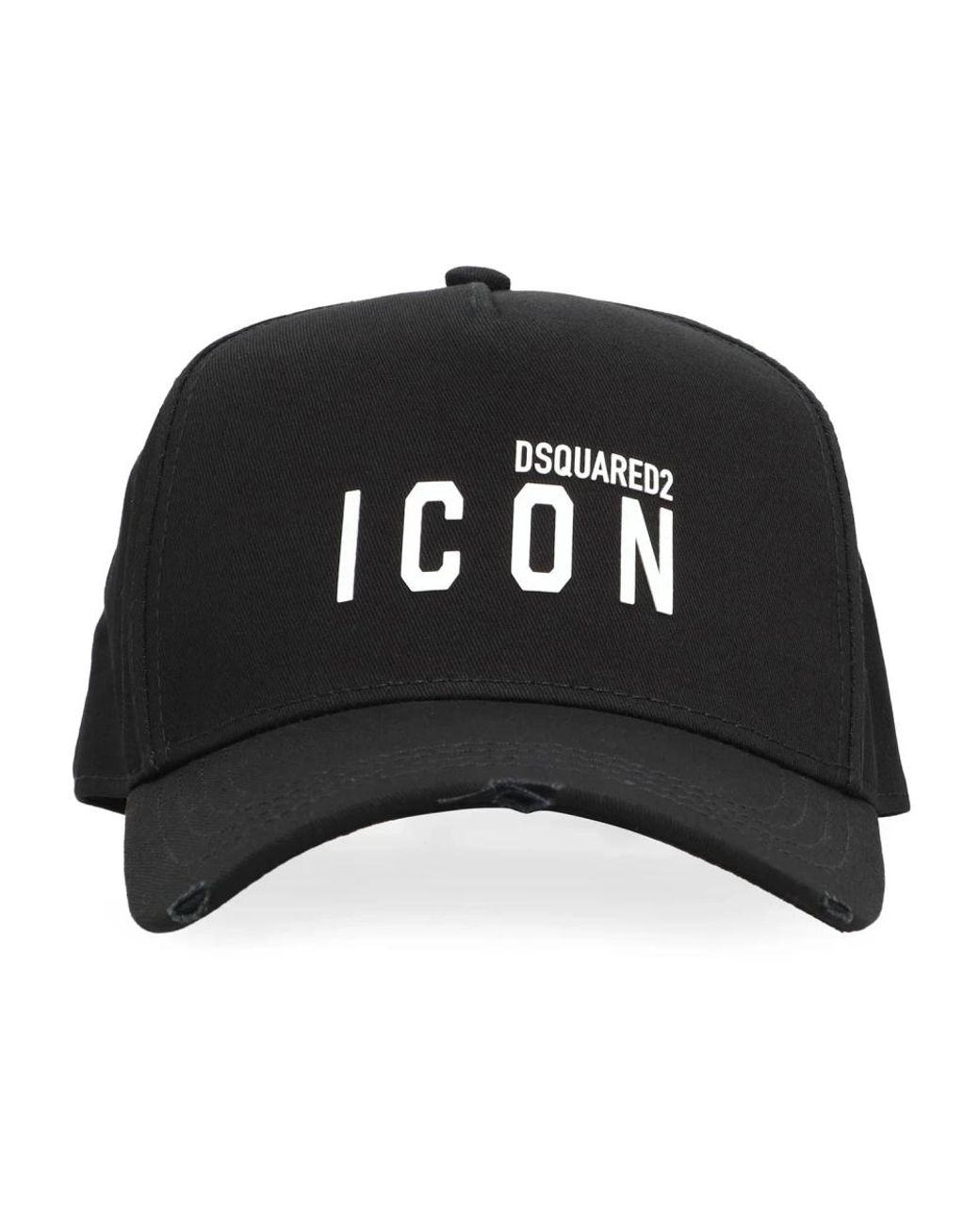 DSquared² Accessoires ,Zwart ,Katoen Geborduurde Logo Zwarte Pet in het Black voor heren