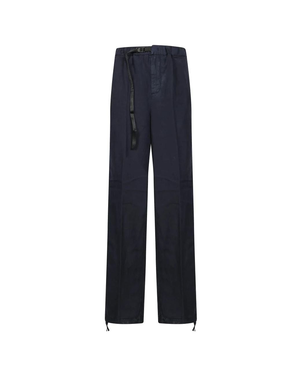 White Sand Blue Straight Trousers