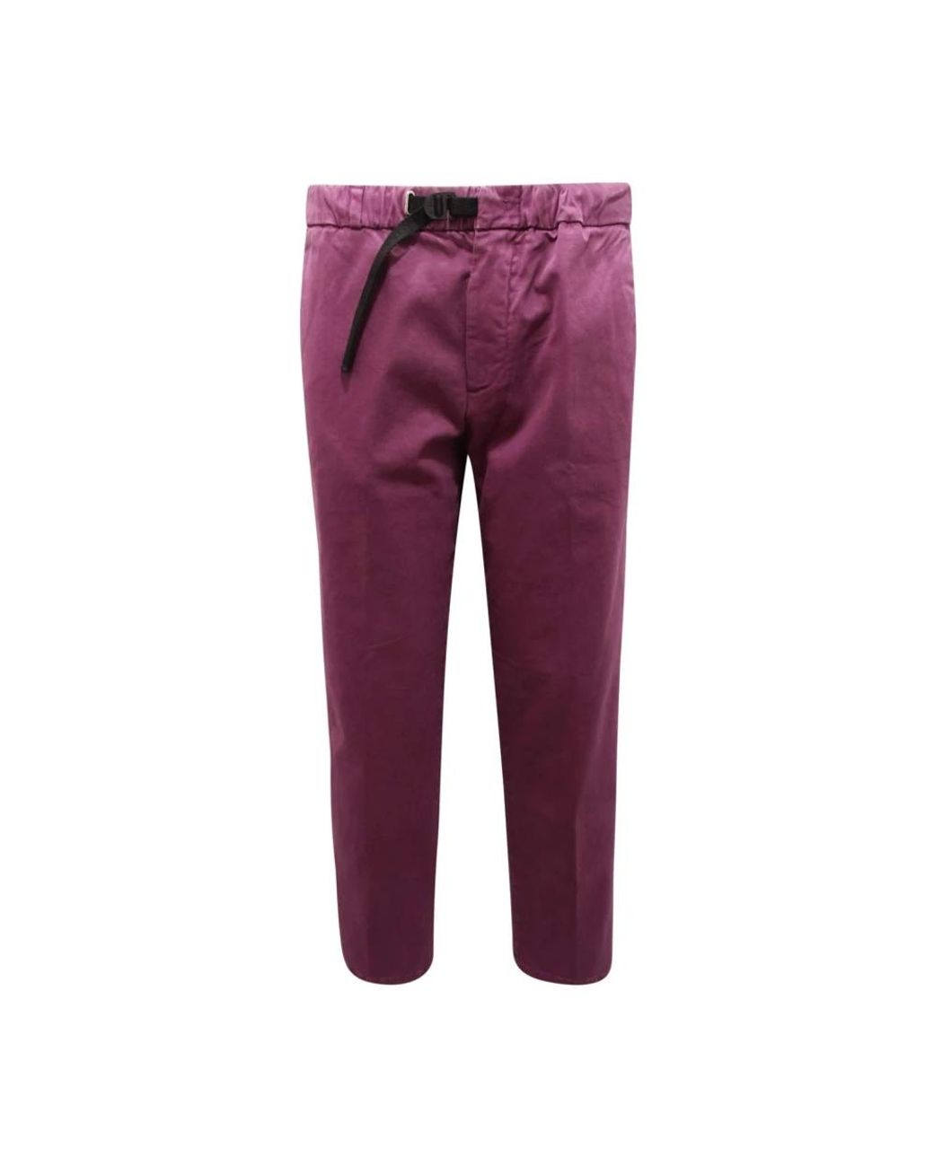 White Sand Purple Tapered Trousers