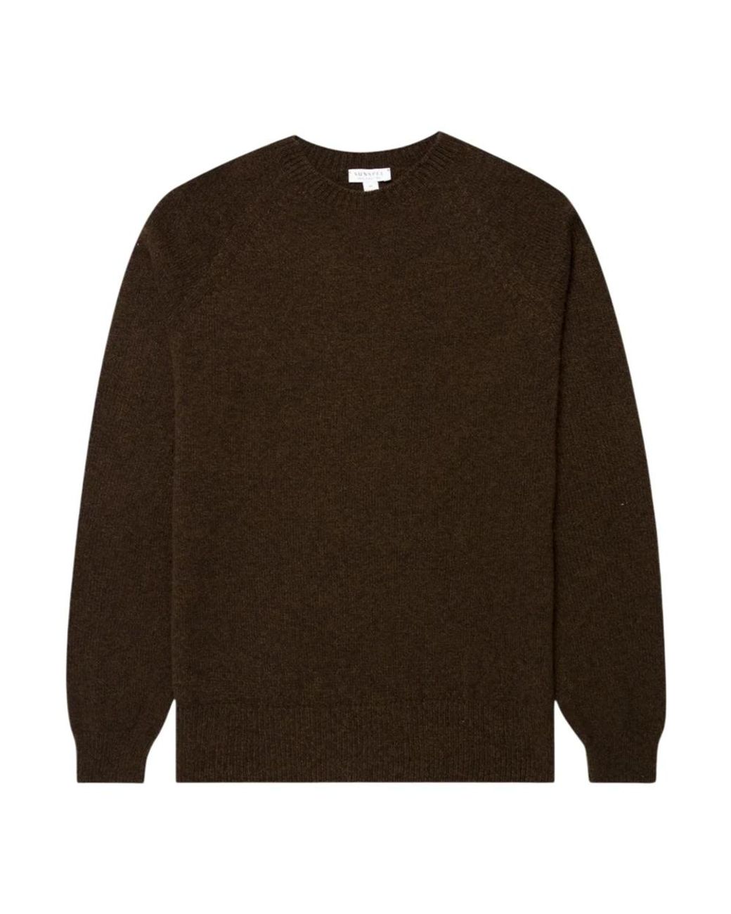 Sunspel Brown Round-Neck Knitwear for men