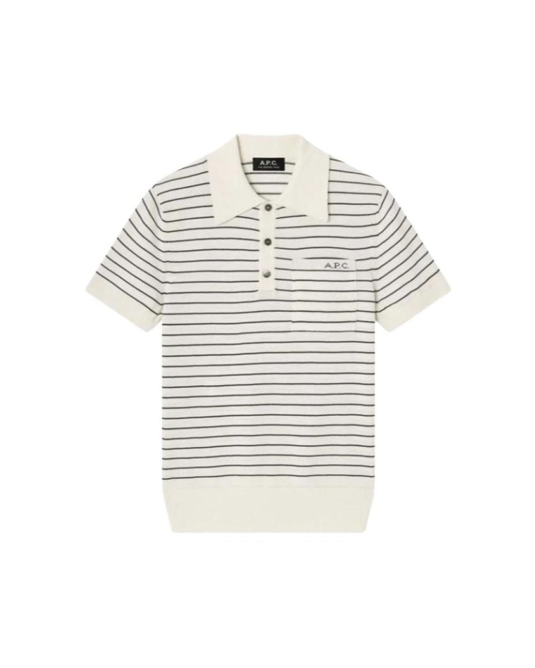 A.P.C. White Polo Shirts