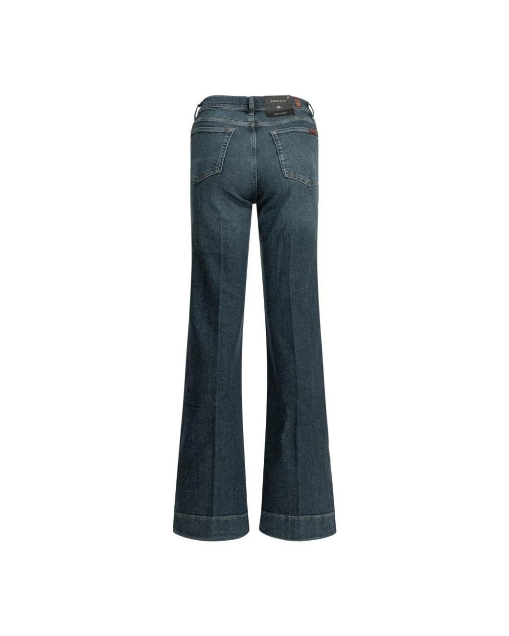 7 For All Mankind Blue Flare Jeans