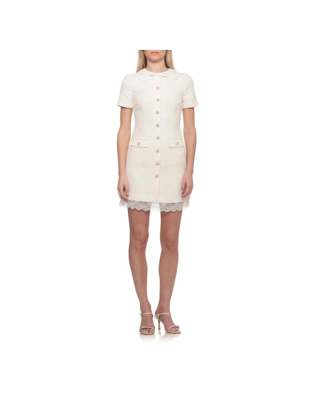 Self-Portrait White Shirt Dresses