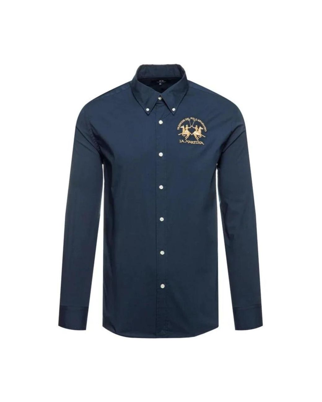 La Martina Blue Casual Shirts for men