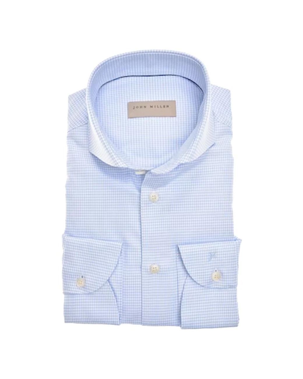 John Miller Blue Casual Shirts for men