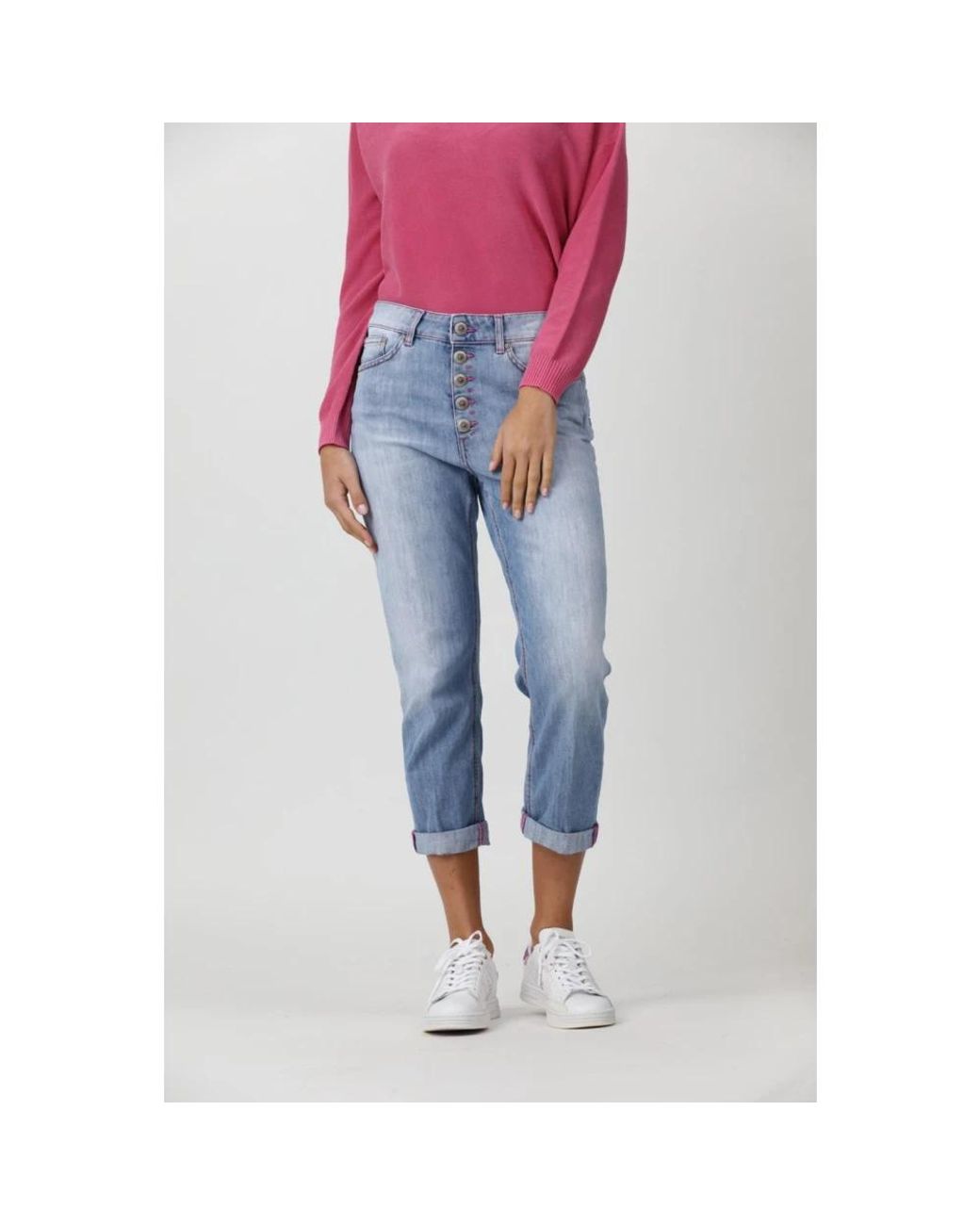 Dondup Blue Cropped Jeans