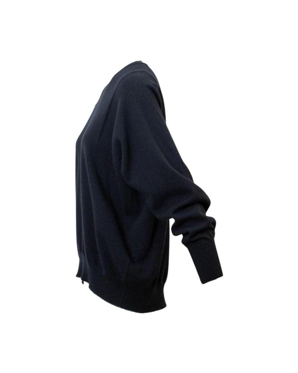 Round-Neck Knitwear High en coloris Blue