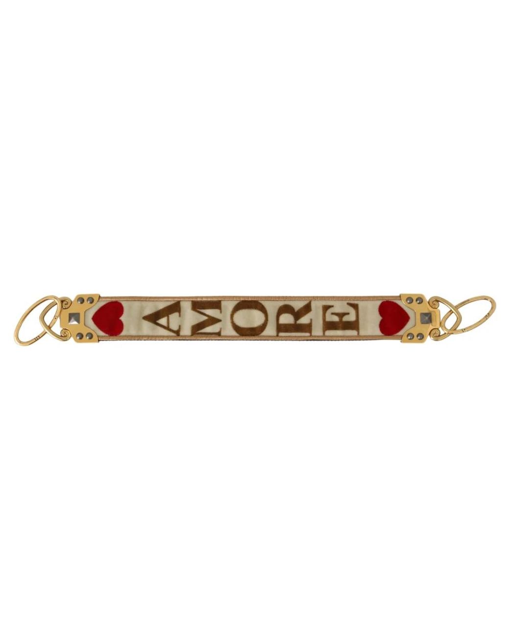 Dolce & Gabbana Multicolor Dolce & Gabbana Amore Logo-Jacquard Shoulder Strap