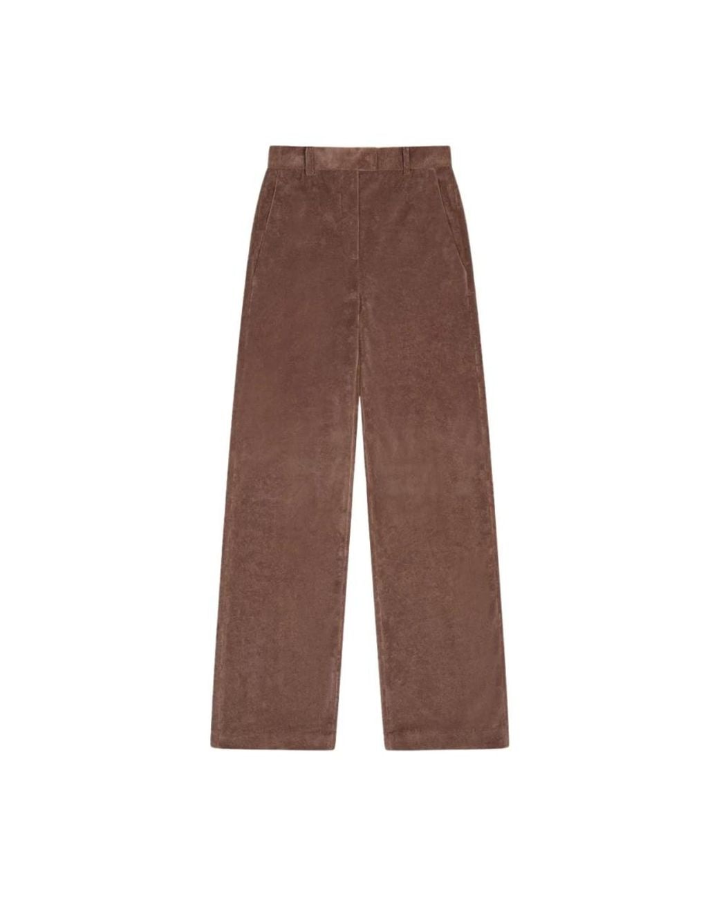 Circolo 1901 Brown Straight Trousers