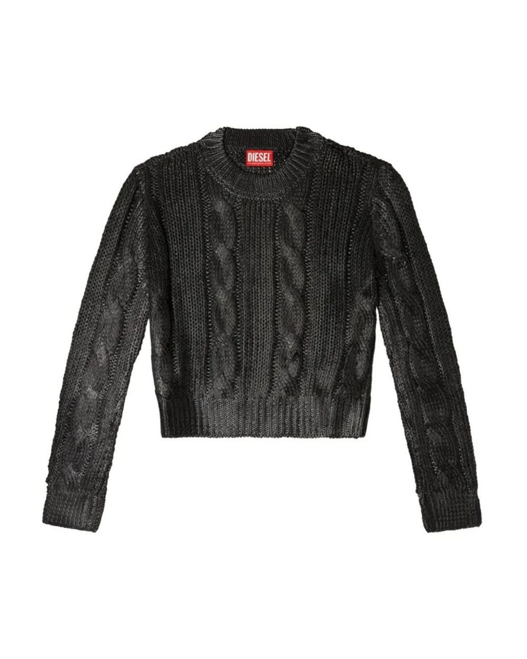 DIESEL Black Round-Neck Knitwear