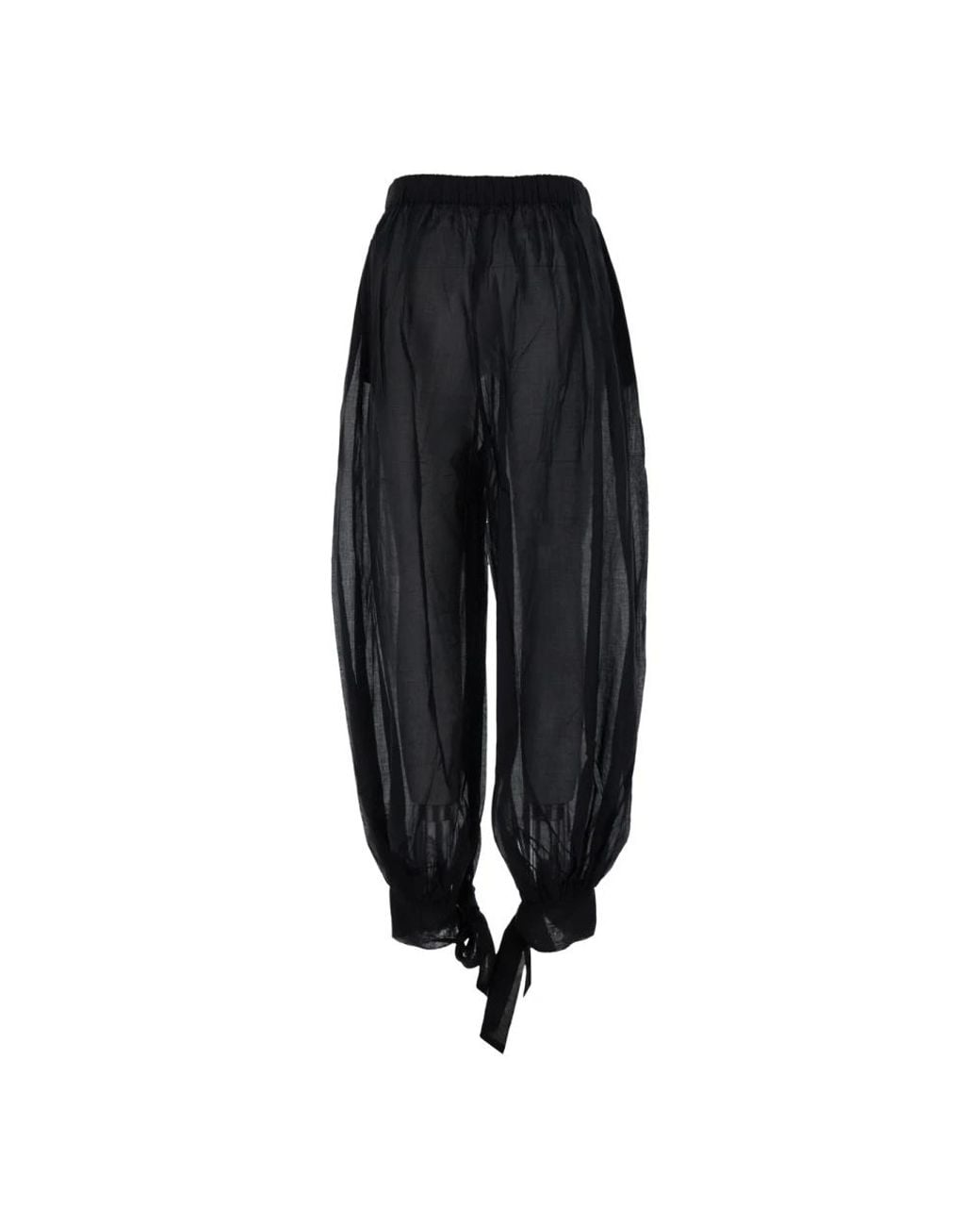ANDAMANE Black Tapered Trousers