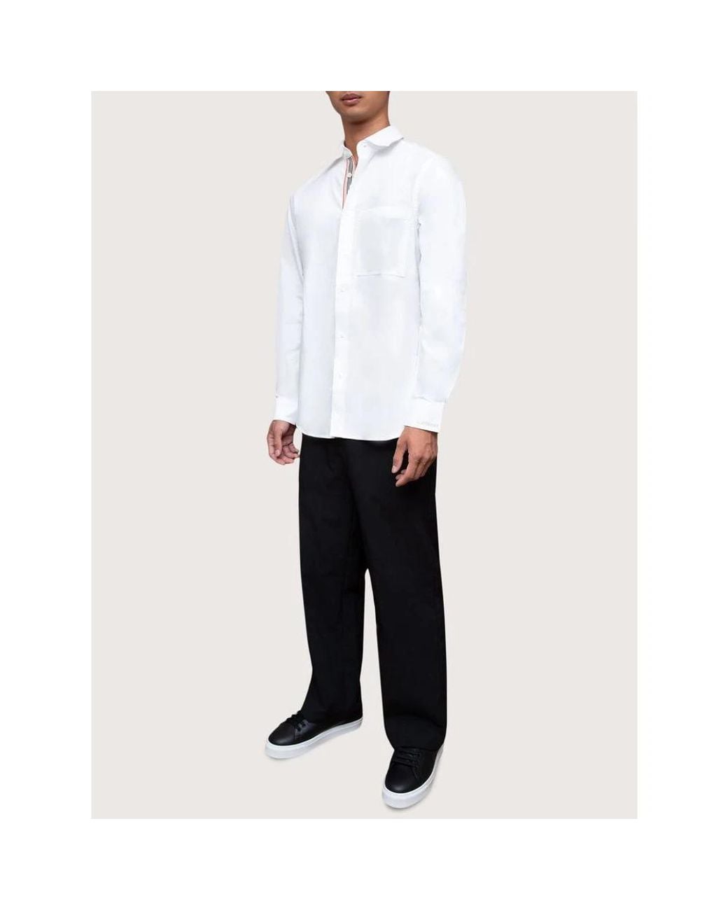 Burberry White Formal Shirts for men