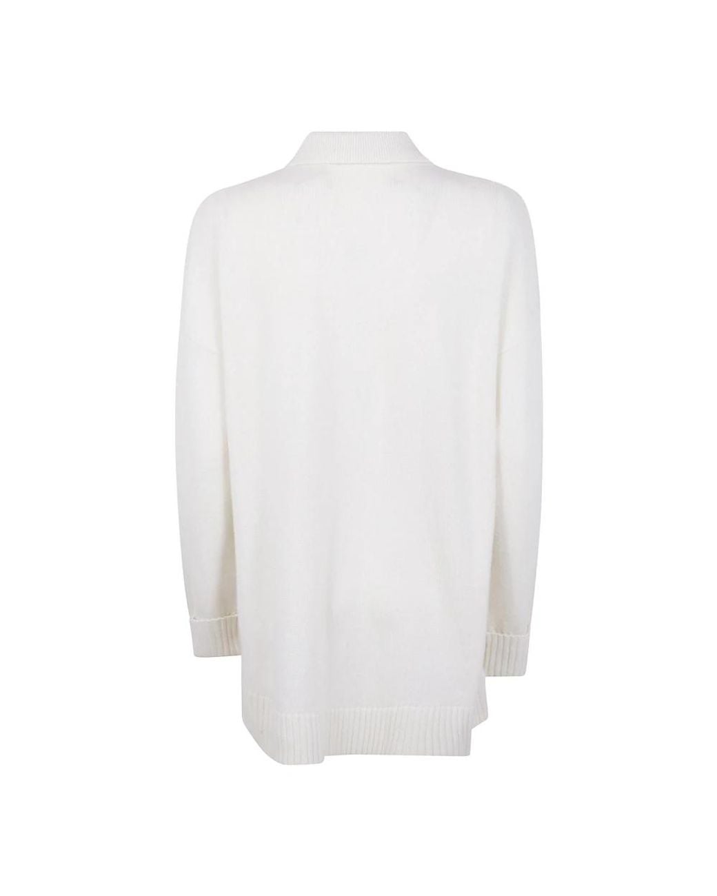 Max Mara White Cashmere Knitwear