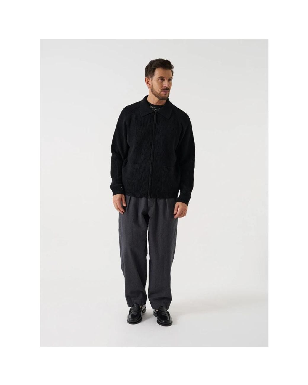 Cardigans di Universal Works in Black da Uomo