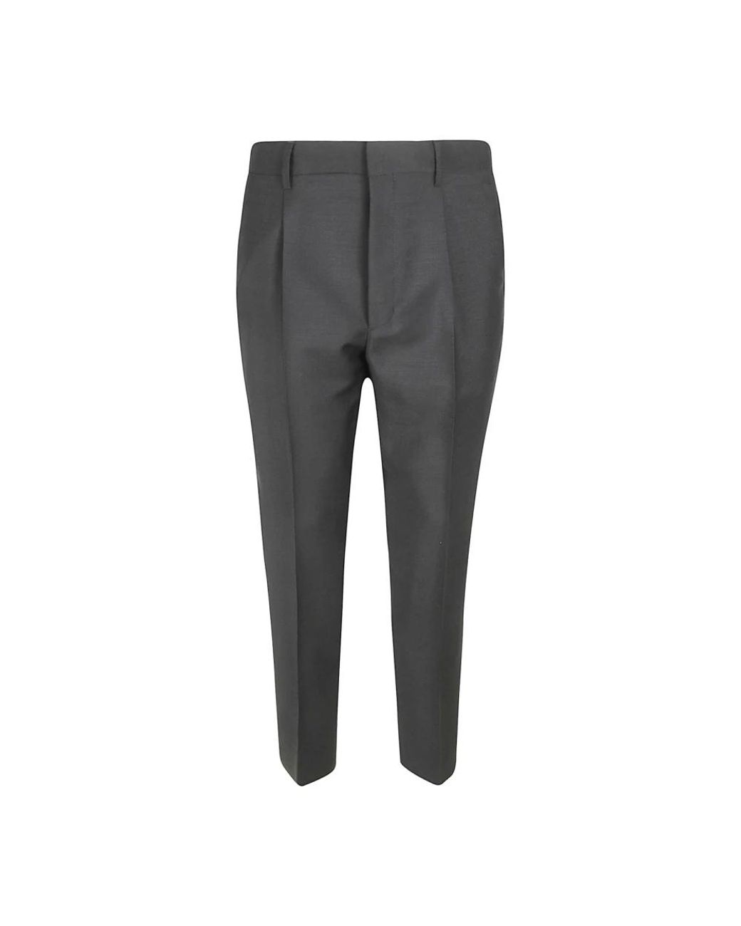 Prada Klassieke Wollen Broek in het Gray voor heren