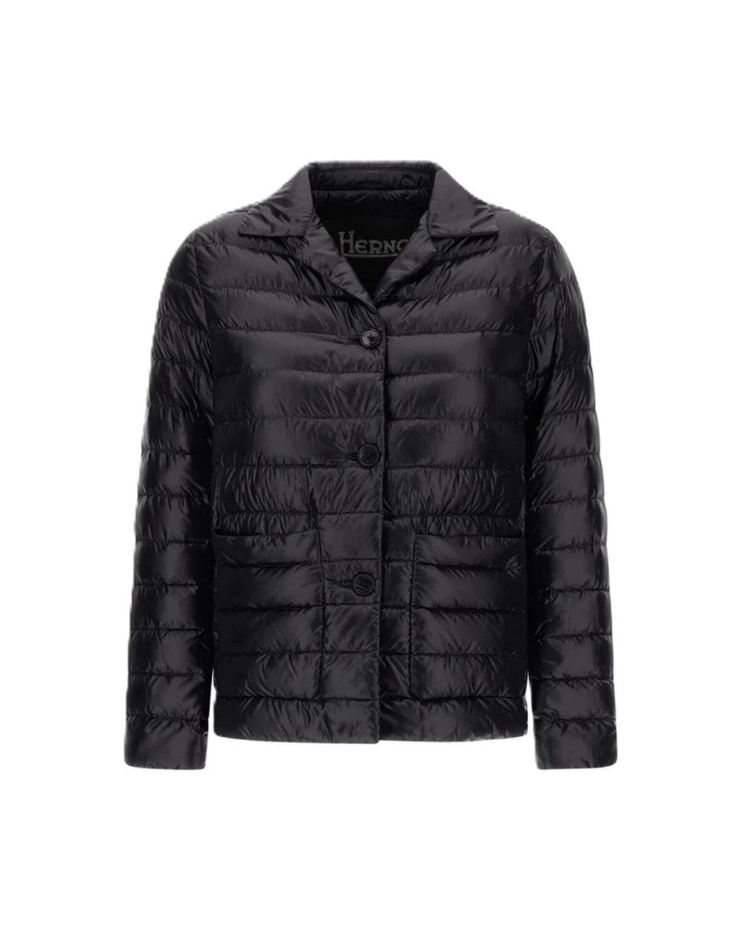 Herno Jassen ,Zwart ,Nylon Donsjack in het Black