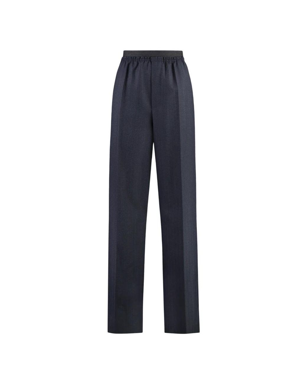 Bottega Veneta Blue Straight Trousers