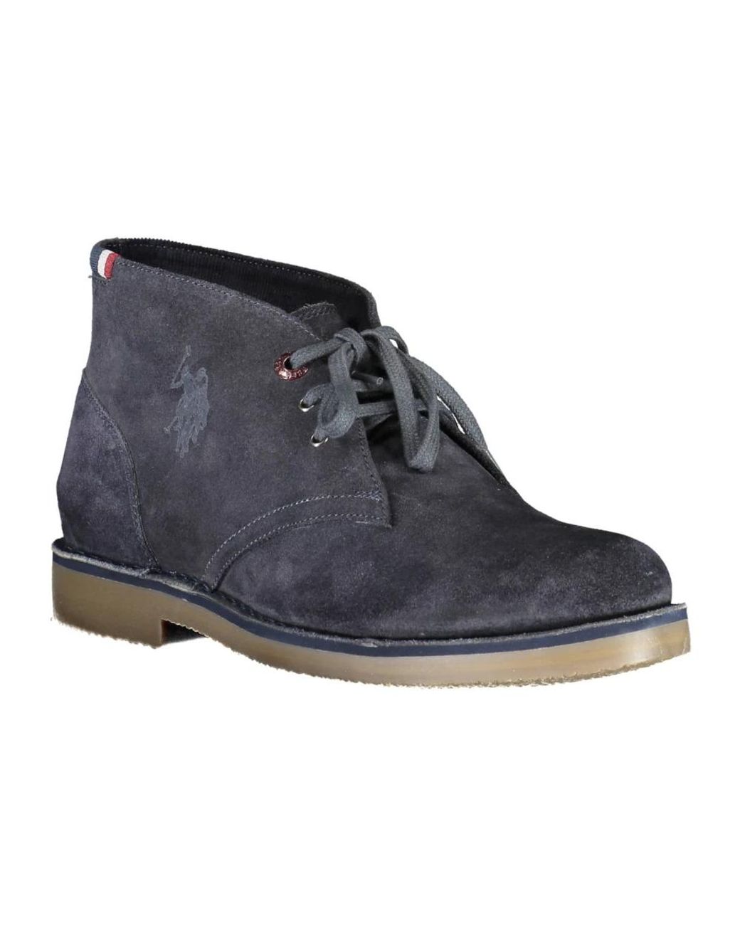 U.S. POLO ASSN. Blue Lace-Up Boots for men