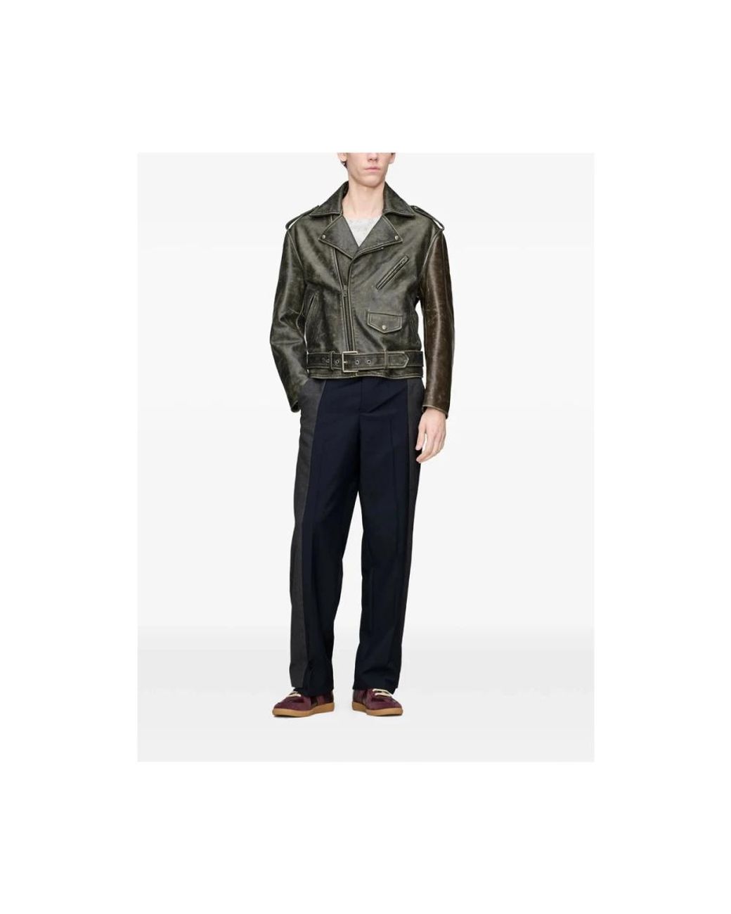 Maison Margiela Green Leather Jackets for men