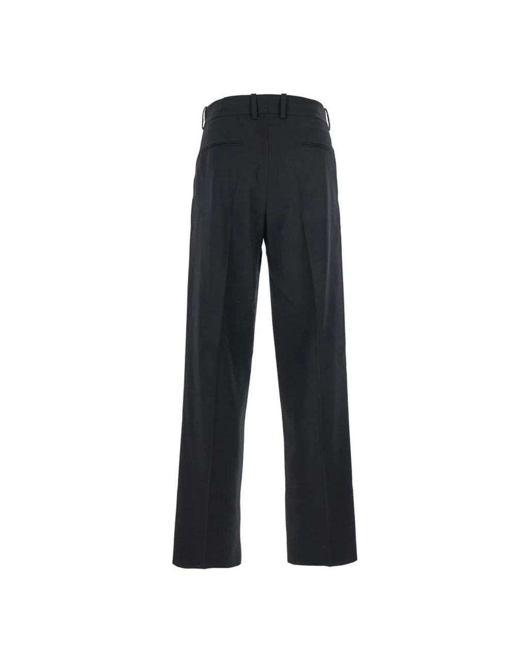Drole de Monsieur Black Straight Trousers for men