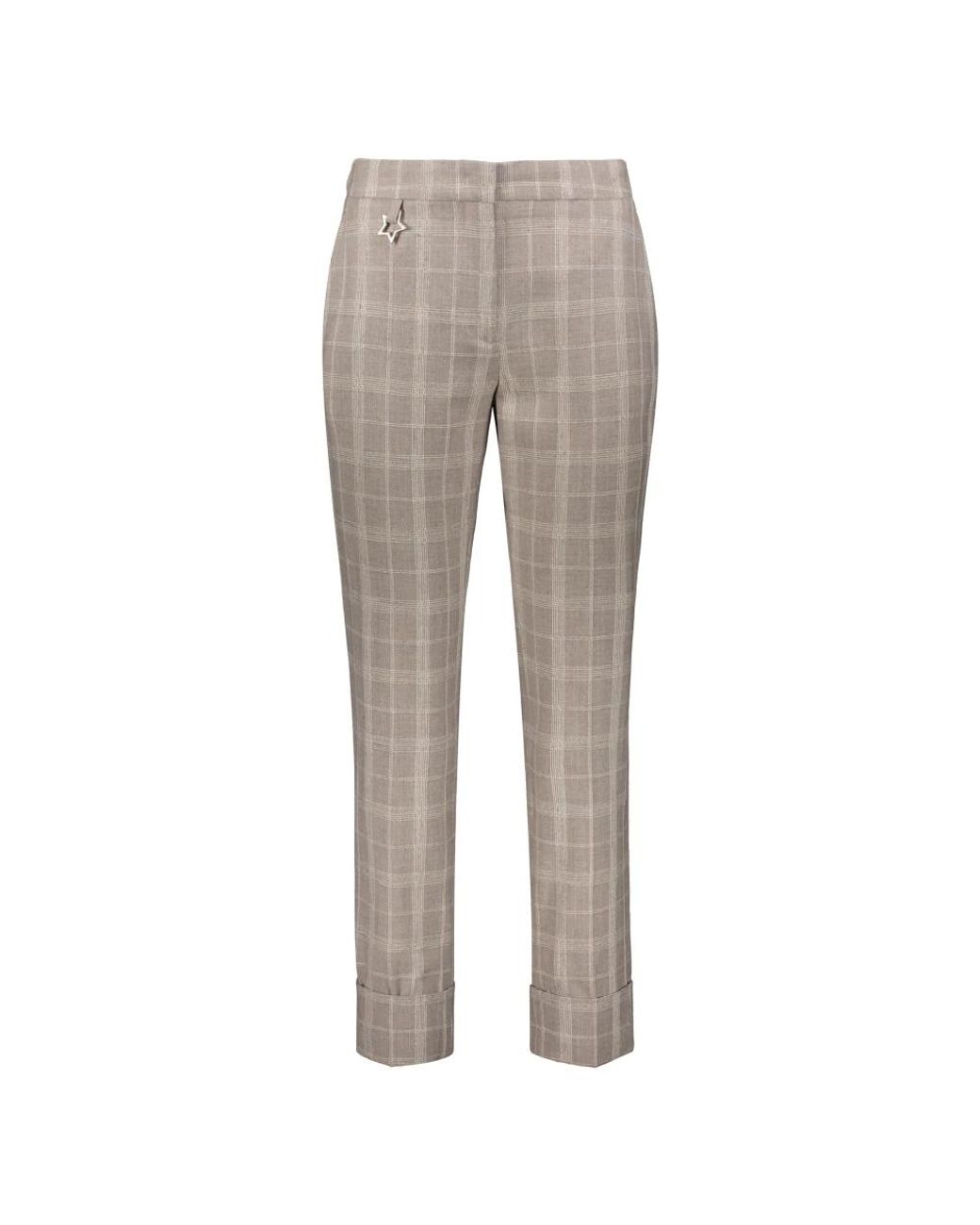 Lorena Antoniazzi Gray Slim-Fit Trousers