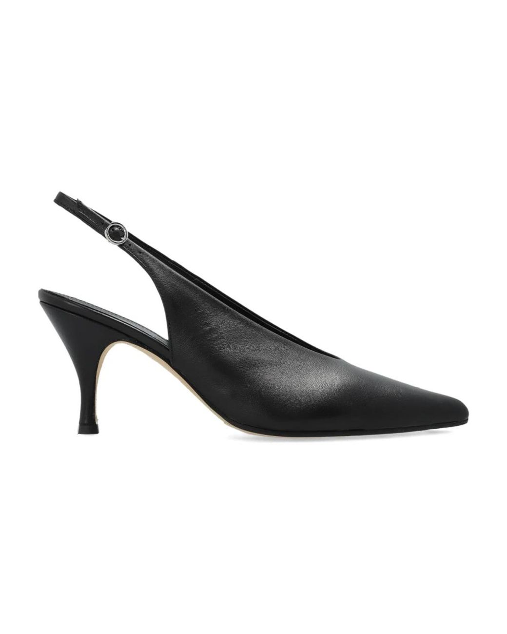 Aeyde Black Carla Slingback Pumps