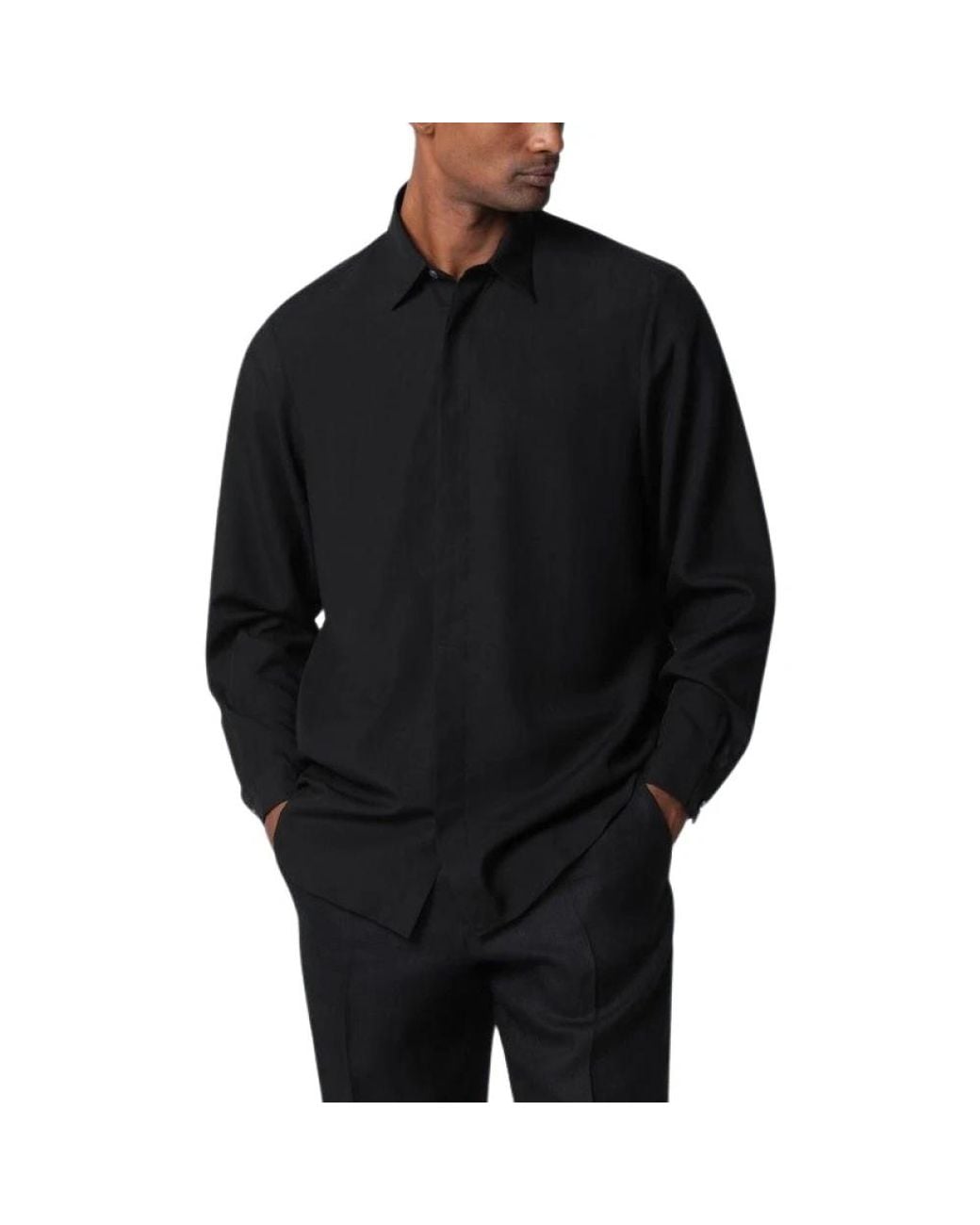 Lardini Black Casual Shirts for men