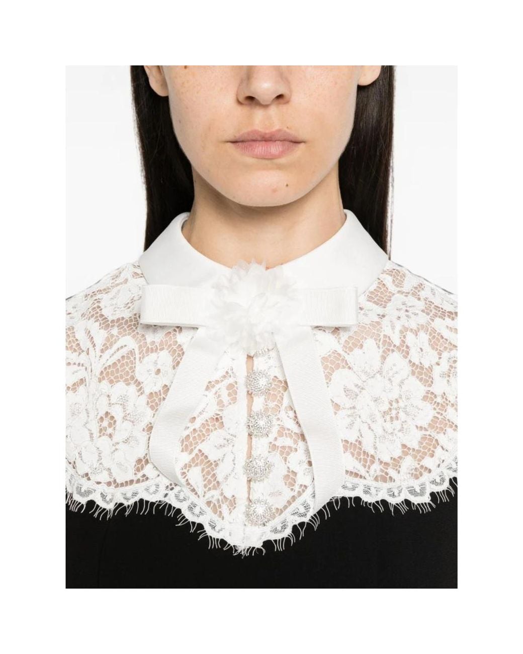 Self-Portrait Black Midi Dresses