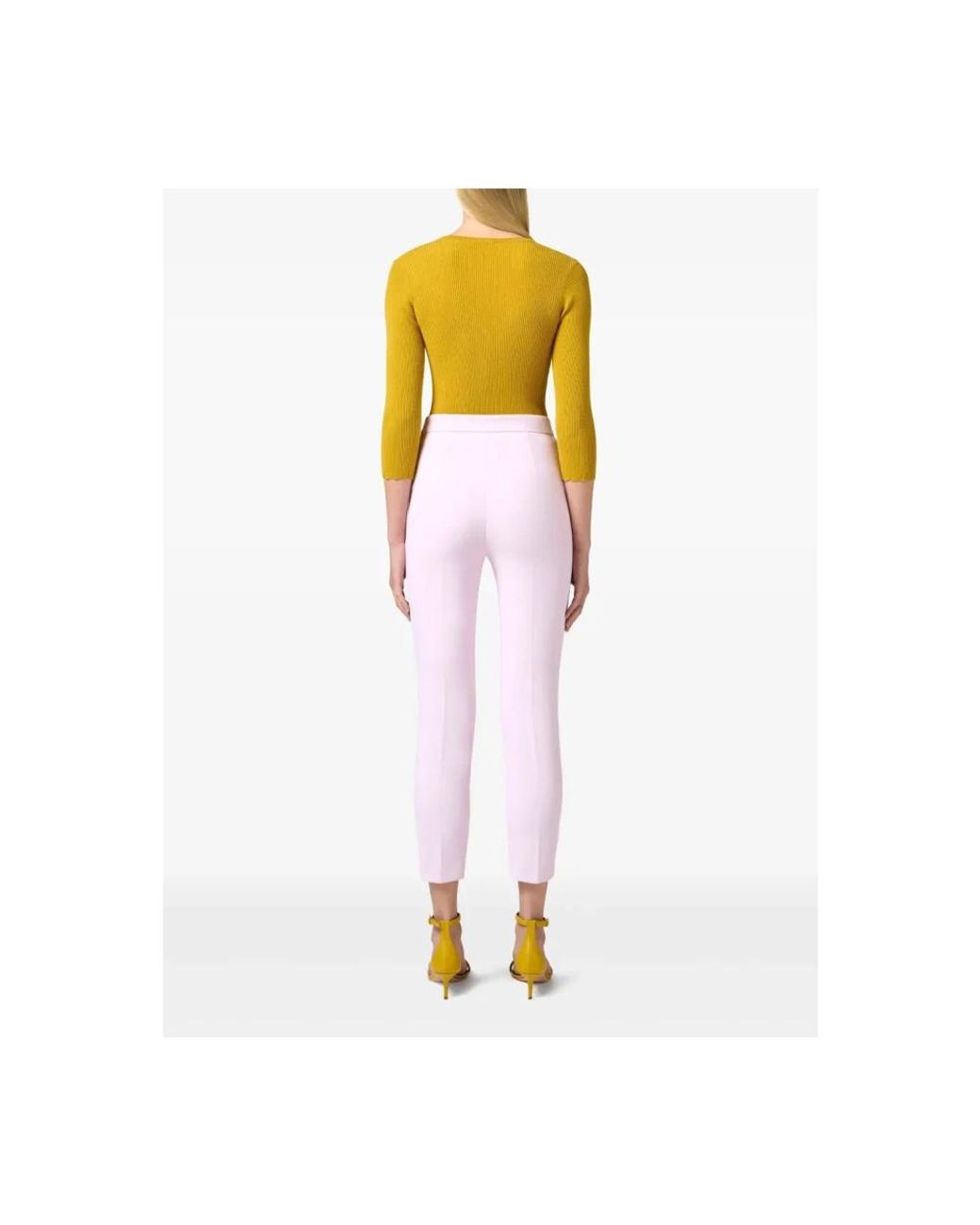 Elisabetta Franchi Pink Skinny Trousers