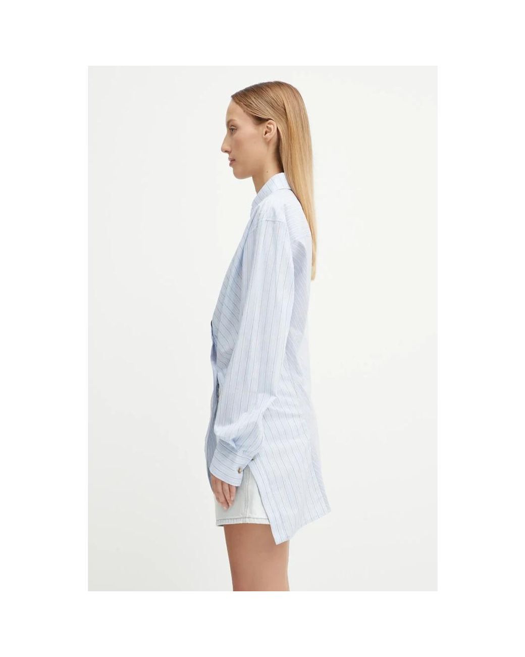 ANDERSSON BELL Blue Twist Stripe Shirts