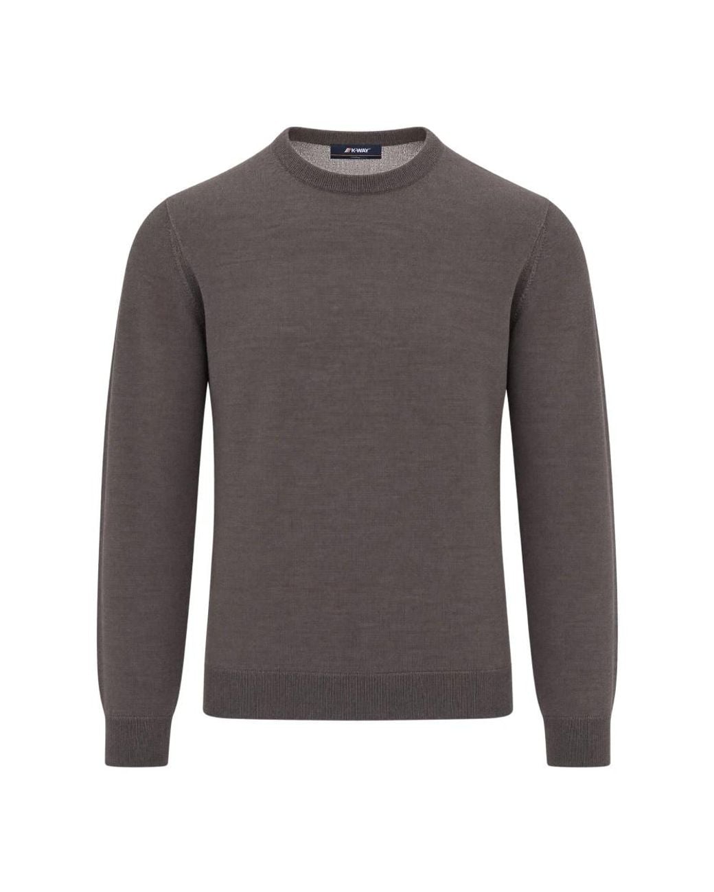K-Way Gray Round-Neck Knitwear for men