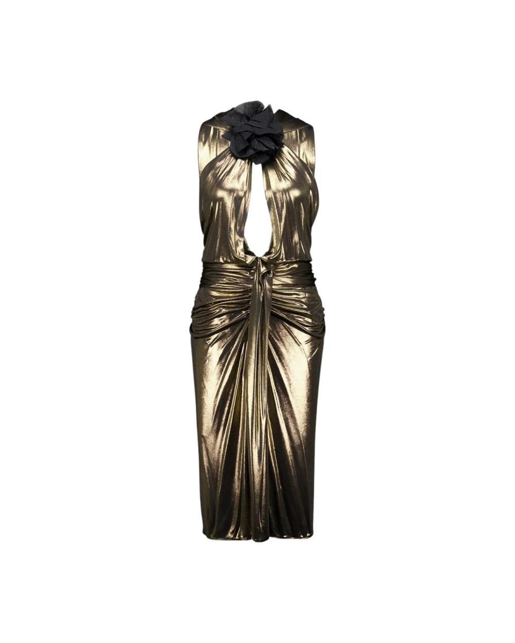 Saint Laurent Metallic Party Dresses